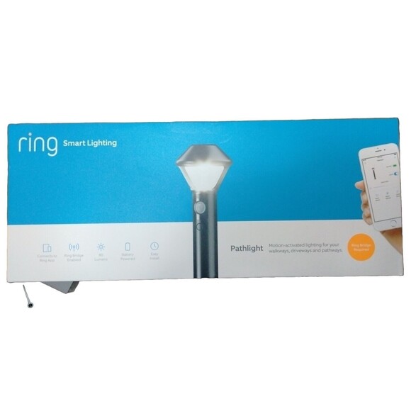 Ring Smart Lighting 80lm Motion-Activated Pathlight - Black - Picture 1 of 1